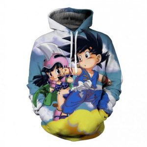 Dragon Ball Z S Cute Goku Chichi Dragon Hero S 3D Printed Hoodie/Zipper Hoodie