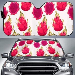 Dragon Fruits Pattern Car Auto Sun Shade