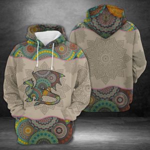 Dragon Mandala 3D Printed Hoodie/Zipper Hoodie