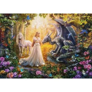 Dragon, Princess And Unicorn Jigsaw Puzzle Set