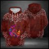 Dragon Red Mandala 3D Printed Hoodie/Zipper Hoodie
