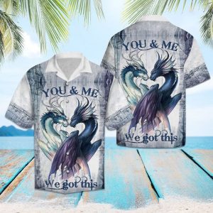 Dragon You And Me Hawaiian Shirt Summer Button Up