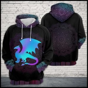 Dragon Zen Pattern 3D Printed Hoodie/Zipper Hoodie