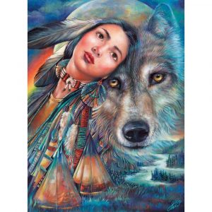 Dream Of The Wolf Maiden Jigsaw Puzzle Set