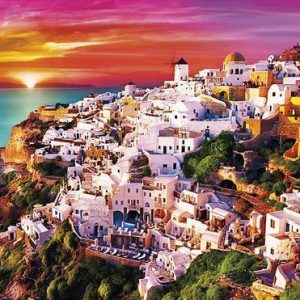 Dreamy Santorini Jigsaw Puzzle Set