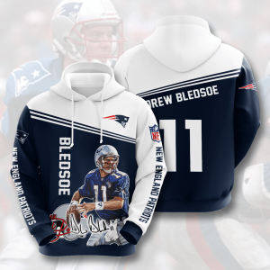 Drew Bledsoe New England Patriots 3D Printed Hoodie/Zipper Hoodie