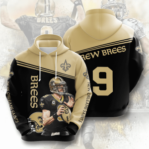 Drew Brees New Orleans Saints 3D Printed Hoodie/Zipper Hoodie