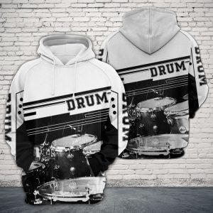 Drum 3D Printed Hoodie/Zipper Hoodie