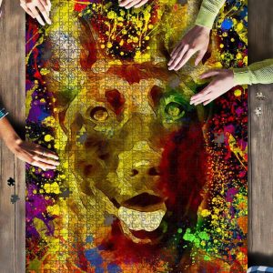 Dutch Shepherd Dog Dog Colorfuls Jigsaw Puzzle Set