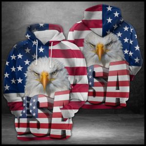 Eagle Usa Flag 3D Printed Hoodie/Zipper Hoodie