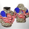East Carolina Pirates NCAA US Flag Camo Veteran 3D Printed Hoodie/Zipper Hoodie