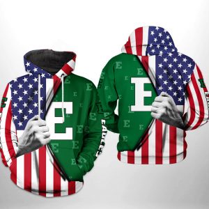 Eastern Michigan Eagles NCAA US FLag 3D Printed Hoodie/Zipper Hoodie