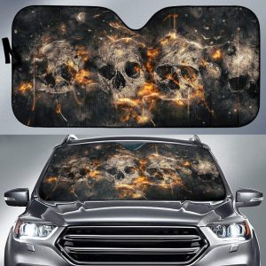 Eclectik Skull Car Auto Sun Shade