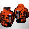 Edmonton Oilers NHL Skull 3D Printed Hoodie/Zipper Hoodie