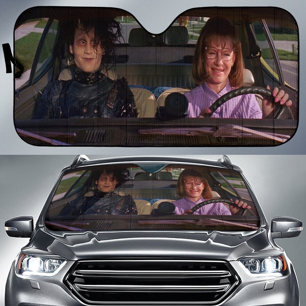 Edward Scisorhands Car Auto Sun Shade Edward Scisorhands Car Auto Sun Shade
