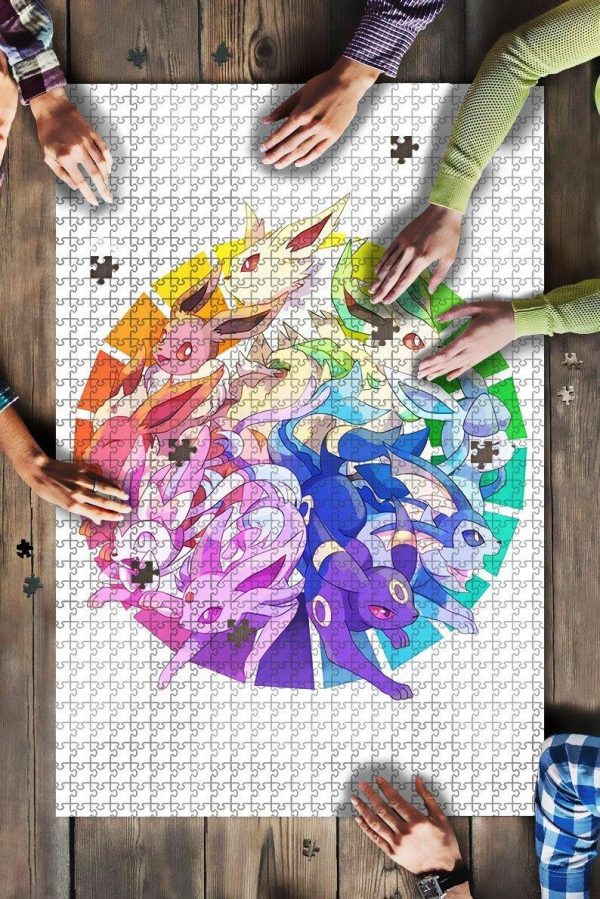 Eeveelution Cute Pokemon Chibi Jigsaw Puzzle Set