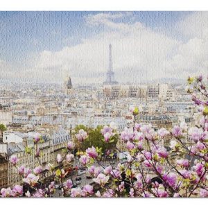 Eiffel Tower In Spring Jigsaw Puzzle Set