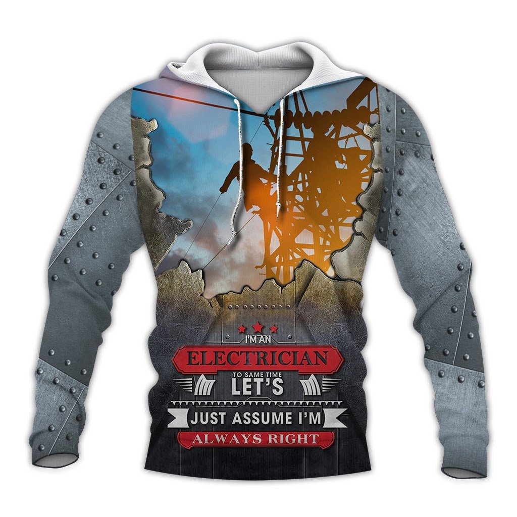 Electrician 3D Printed Hoodie/Zipper Hoodie Electrician 3D Printed Hoodie/Zipper Hoodie