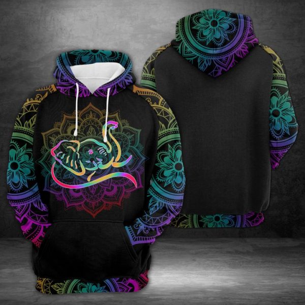 Elephant 3D Printed Hoodie/Zipper Hoodie