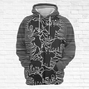 Elephant Division 3D Printed Hoodie/Zipper Hoodie