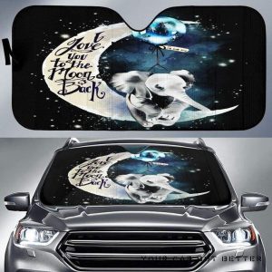 Elephant Moon And Back Car Auto Sun Shade