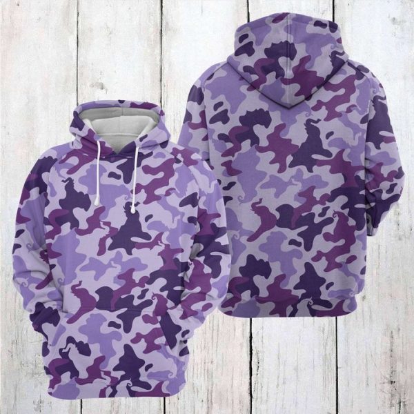 Elephant Nermal Camo 3D Printed Hoodie/Zipper Hoodie