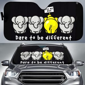 Elephants Funny Car Auto Sun Shade