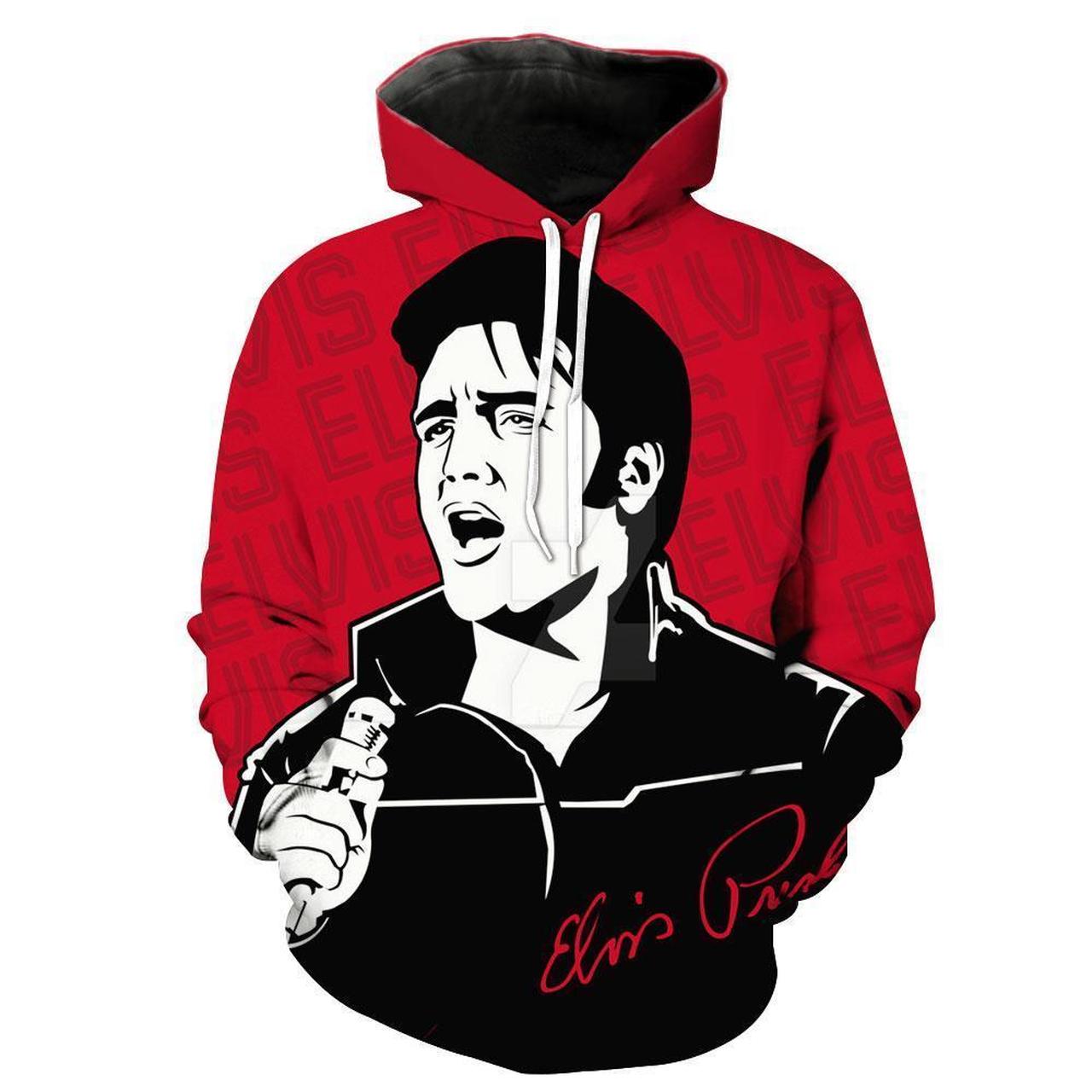 Elvis Presley 3D Printed Hoodie/Zipper Hoodie Elvis Presley 3D Printed Hoodie/Zipper Hoodie