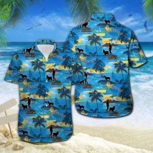 English Cocker Spaniel Hawaiian Shirt Summer Button Up