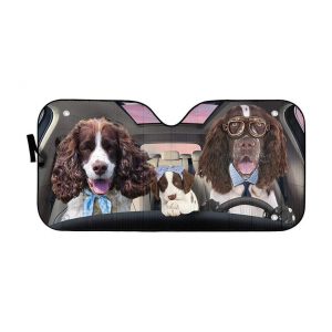 English Springer Spaniel Family Car Auto Sun Shade