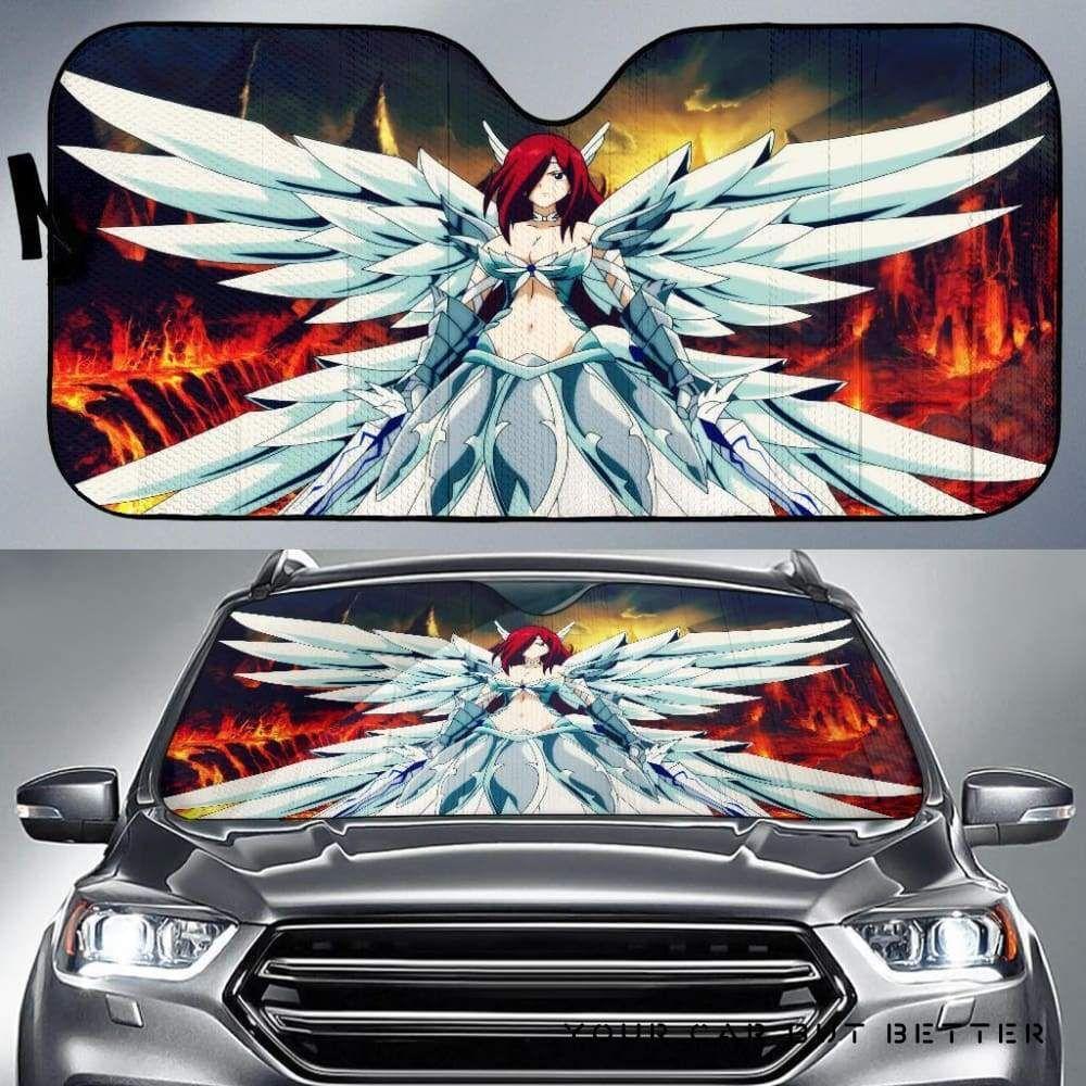 Erza Warrior Suit Angel Fairy Tail Anime Car Auto Sun Shade Erza Warrior Suit Angel Fairy Tail Anime Car Auto Sun Shade
