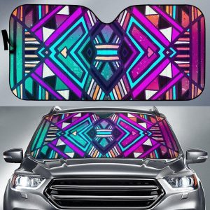 Ethnic Aztec Car Auto Sun Shade