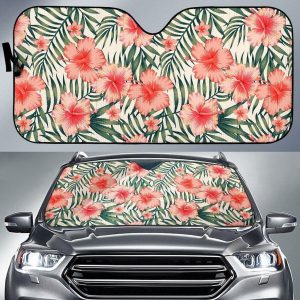 Exotic Tropical Hibiscus Car Auto Sun Shade