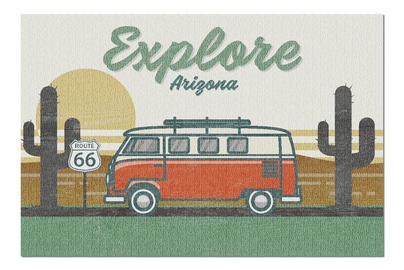 Explore Arizona Route 66 Jigsaw Puzzle Set Explore Arizona Route 66 Jigsaw Puzzle Set