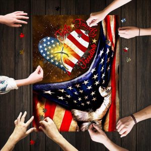 Faith Family Freedom American Jigsaw Puzzle Set