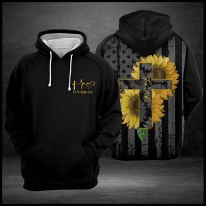 Faith Love Hope Sunflower 3D Printed Hoodie/Zipper Hoodie