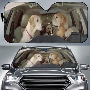 Family Dog Funny Car Auto Sun Shade