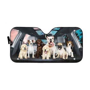Family Puppy Car Auto Sun Shade