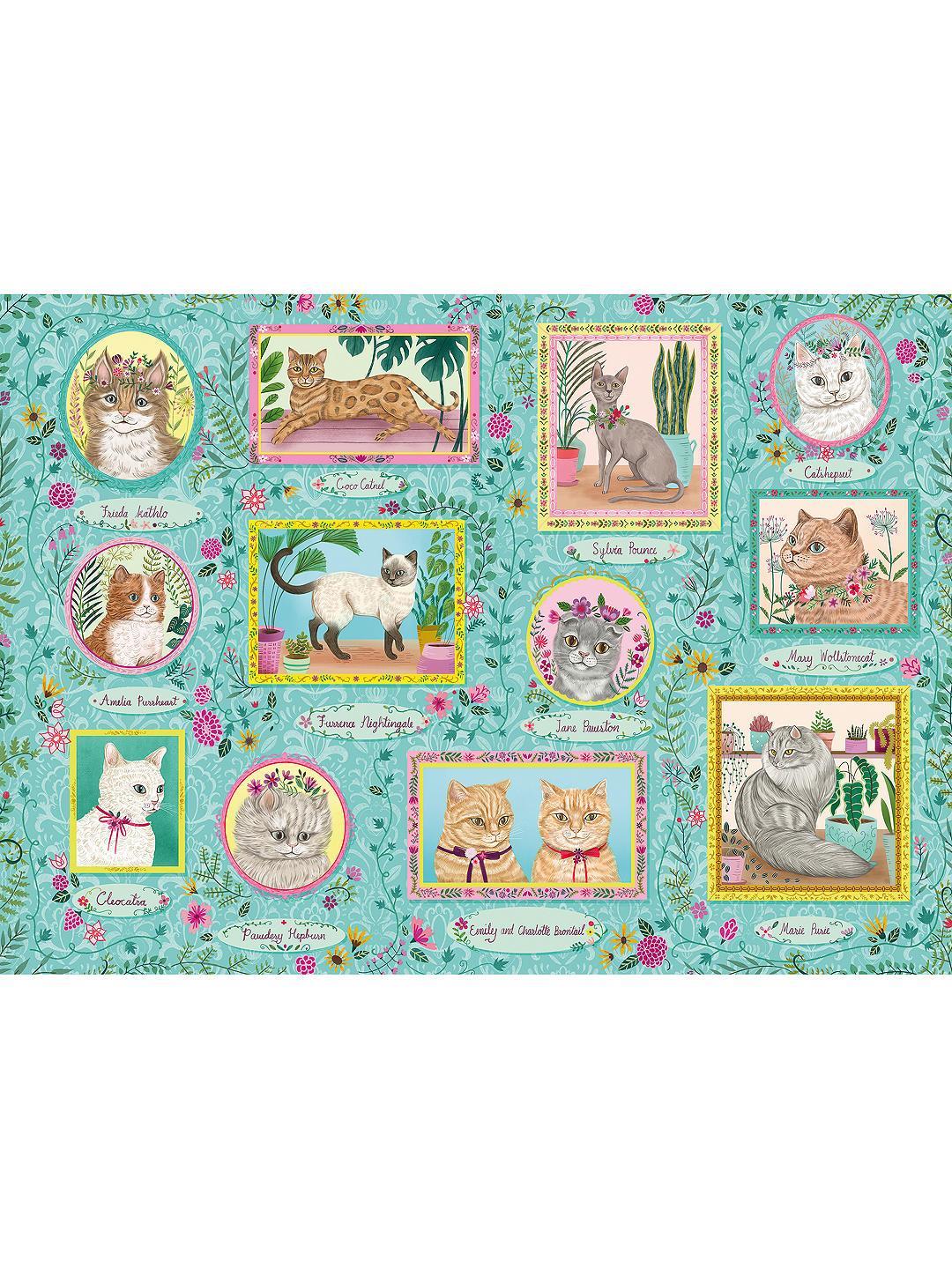 Famous Felines Jigsaw Puzzle Set Famous Felines Jigsaw Puzzle Set