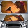 Fantasy Girl Cute Kittens Car Auto Sun Shade