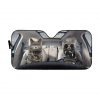 Fashionable Chartreux Cats Car Auto Sun Shade
