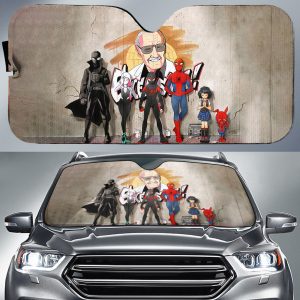 Father And Children Car Auto Sun Shade