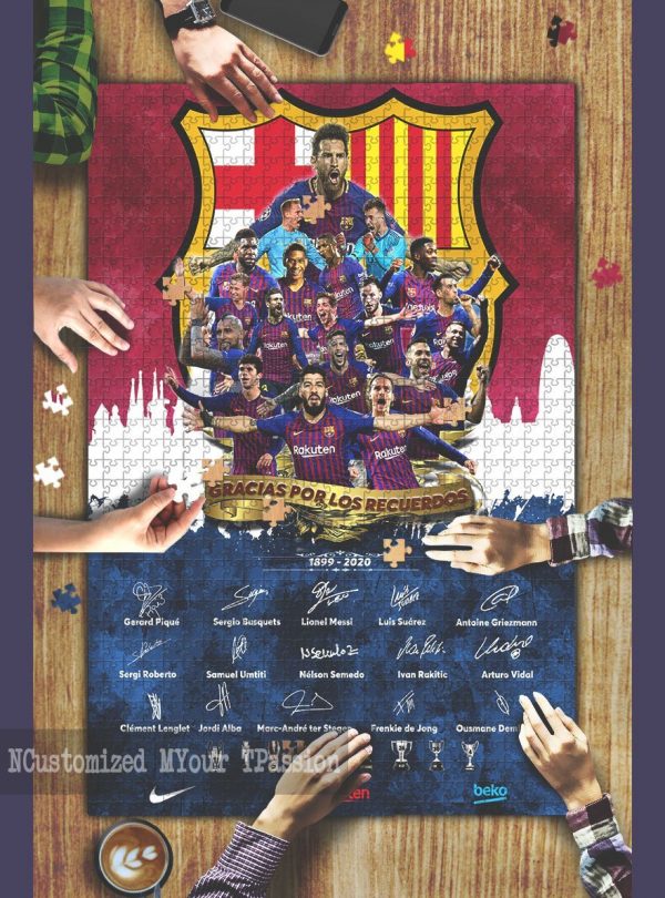 Fc Barcelona Jigsaw Puzzle Set