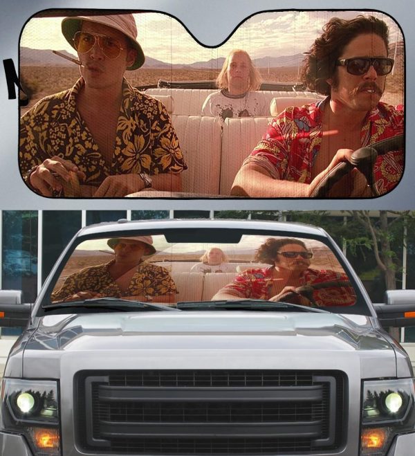 Fear And Loathing In Las Vegas Car Auto Sun Shade Fear And Loathing In Las Vegas Car Auto Sun Shade