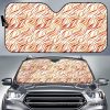 Fire Flame Watercolor Pattern Car Auto Sun Shade