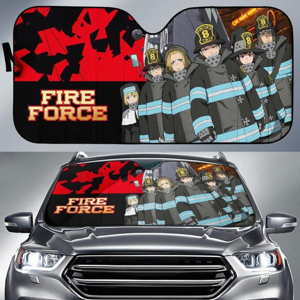 Fire Force Anime Car Auto Sun Shade