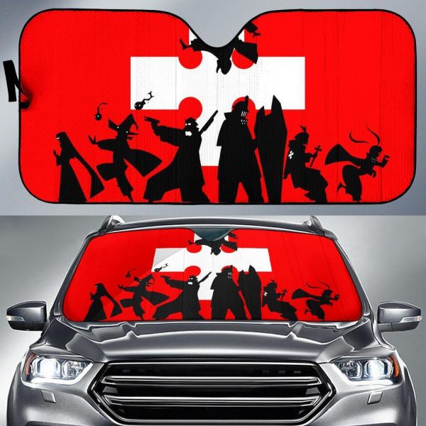 Fire Force Company 8s Anime Car Auto Sun Shade