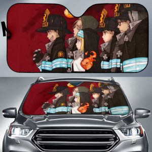 Fire Force Cool Company 8 Anime Car Auto Sun Shade