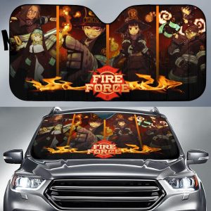 Fire Force Cool Companys Anime Car Auto Sun Shade