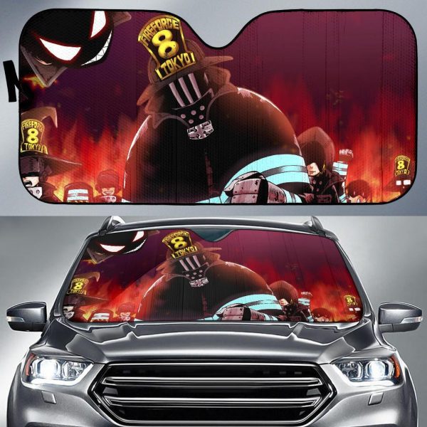 Fire Force Cools Anime Car Auto Sun Shade